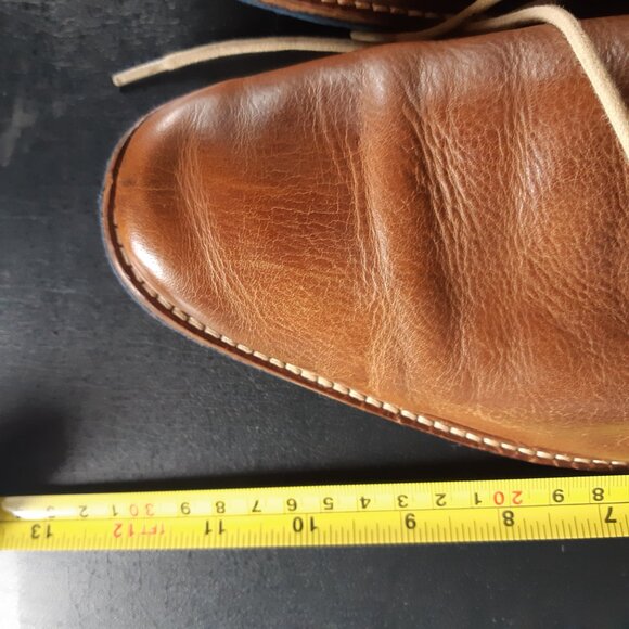 Jones Bootmaker SZ 42 Tan Men's Chukka Boots Burnished Leather - Picture 12 of 15